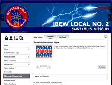 Tablet Screenshot of ibew2.org